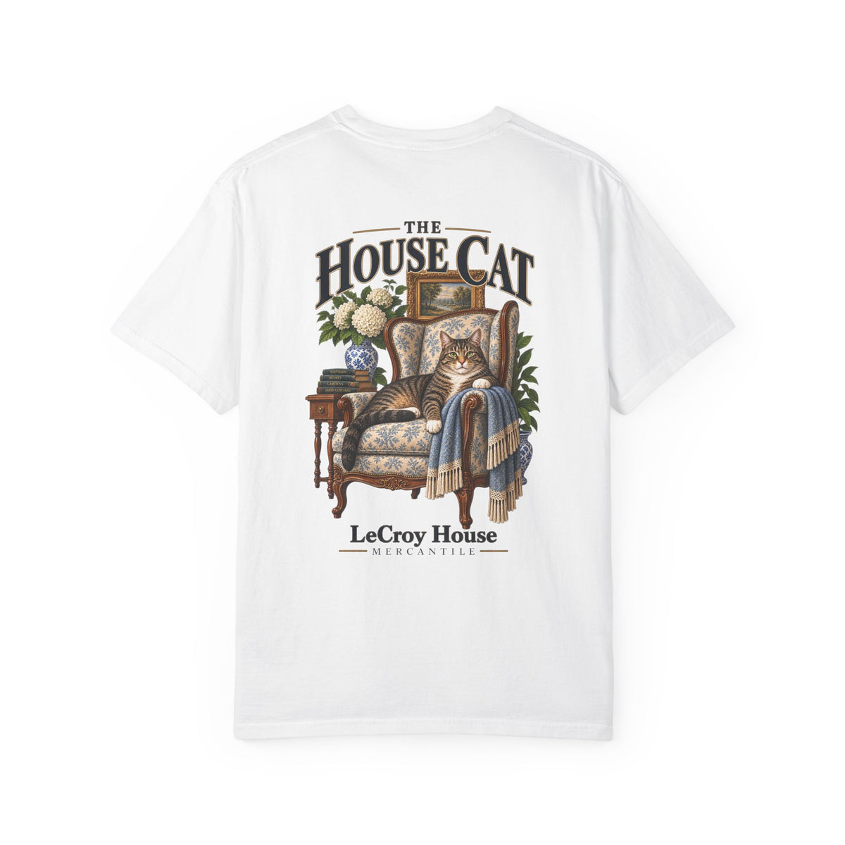 House Cat T-Shirt — "The House Cat" Vintage Cat Illustration (LeCroy House)