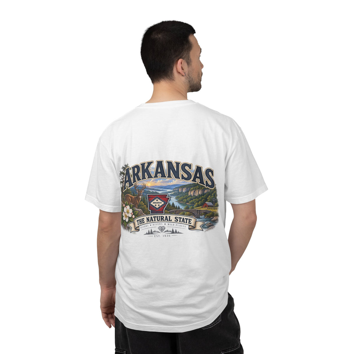 Arkansas The Natural State T-Shirt — Scenic State Pride Tee