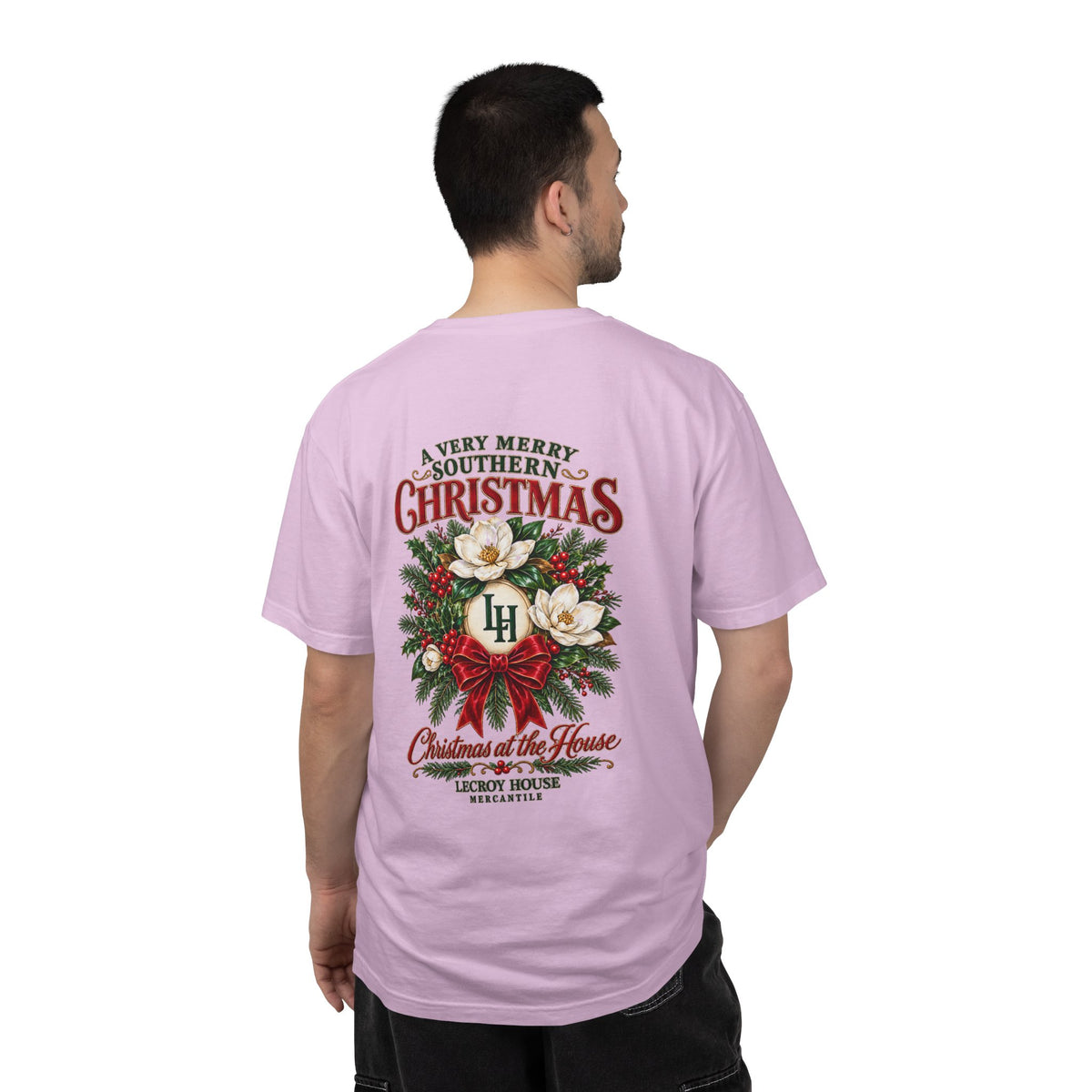 Christmas Magnolia T-Shirt — “A Very Merry Southern Christmas” Holiday Tee