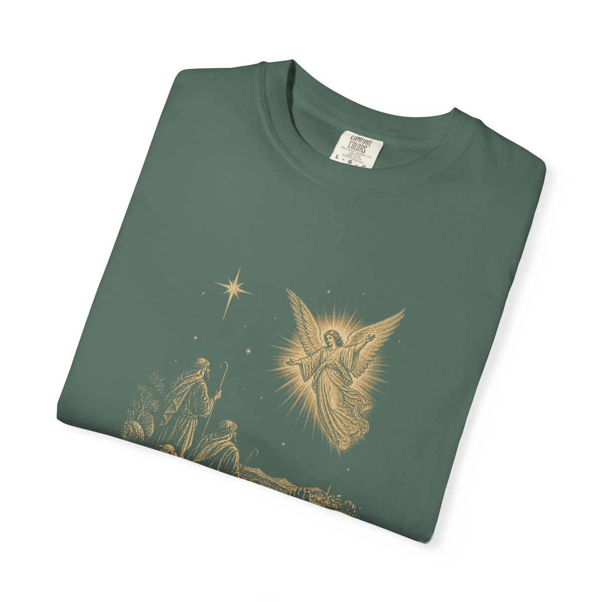 Shepherds Heard First T-Shirt — Nativity Scene Graphic Tee