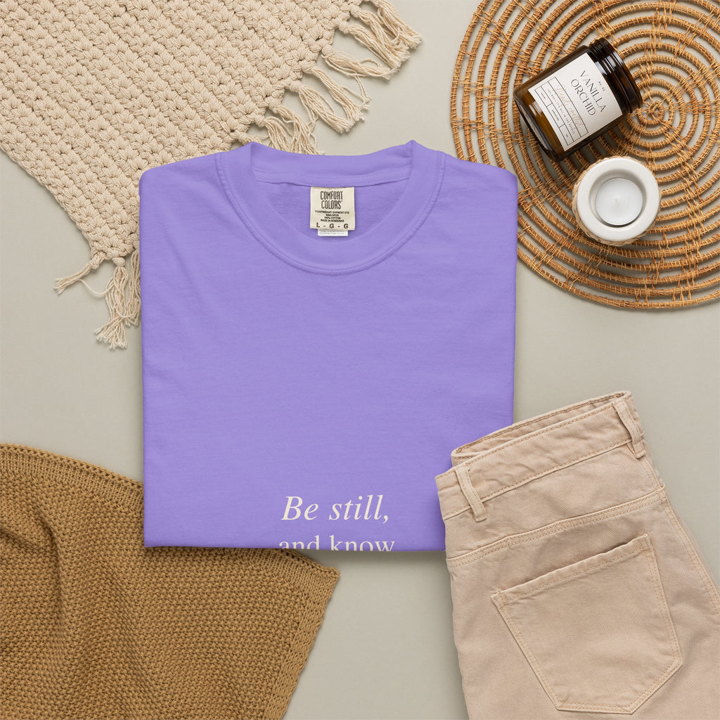 Classic White T-Shirt — Soft Garment-Dyed Crew Tee