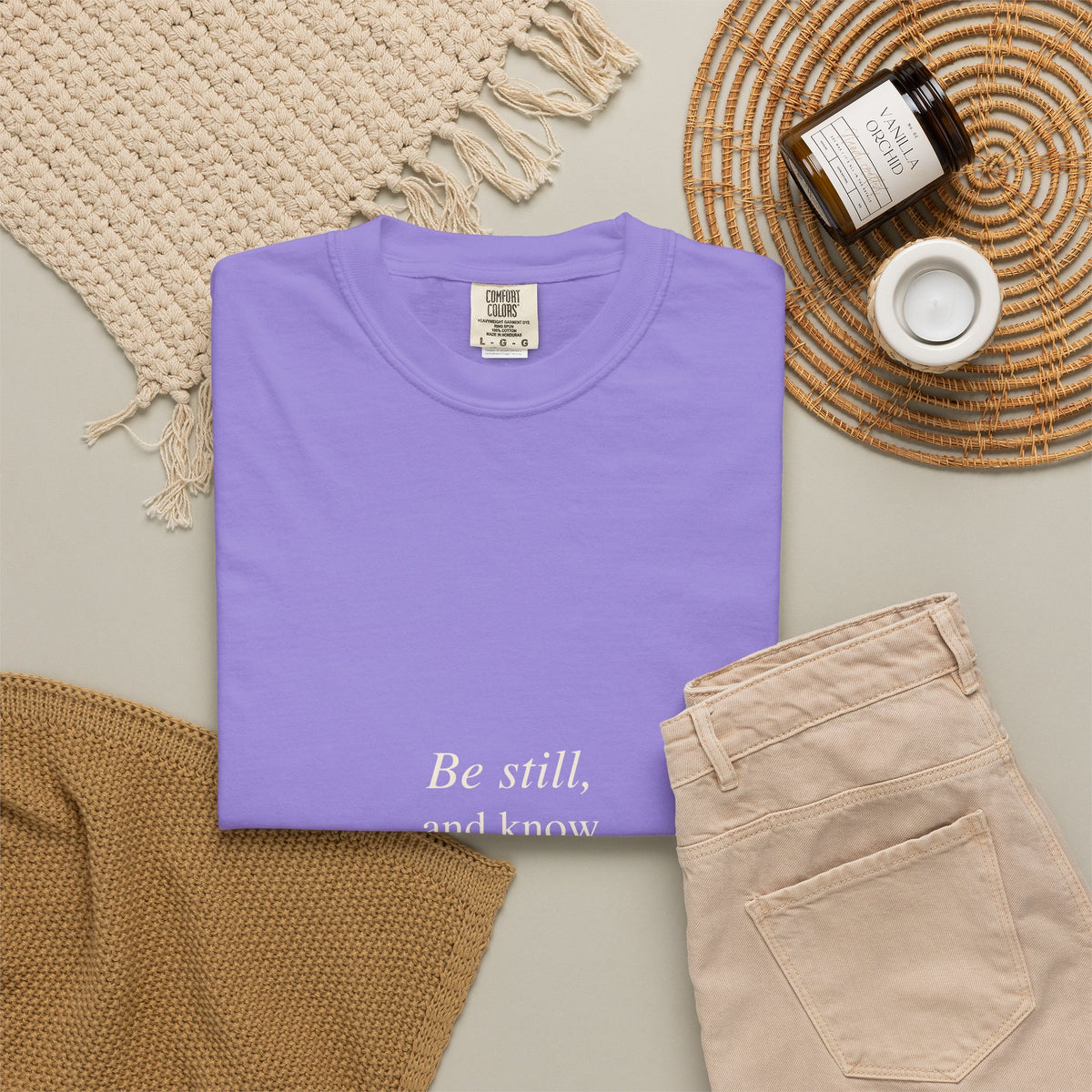 Classic White T-Shirt — Soft Garment-Dyed Crew Tee