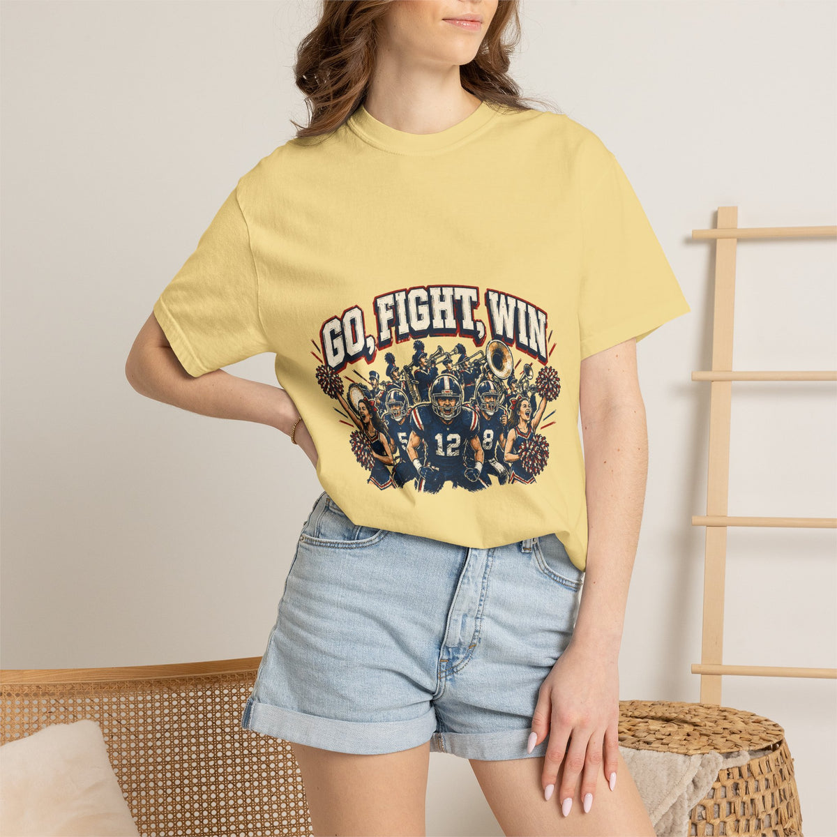 Go Fight Win Football Team T-Shirt