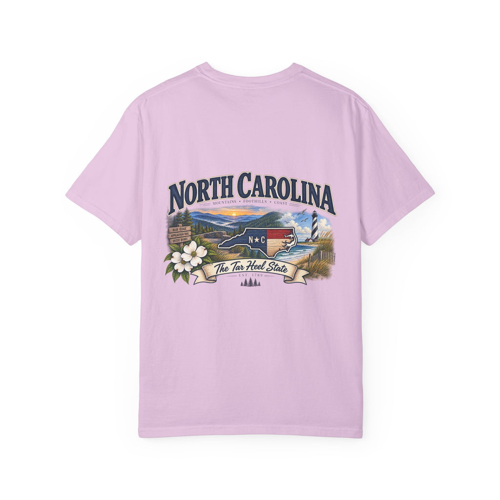 North Carolina State T-Shirt – 'The Tar Heel State' Scenic Tee