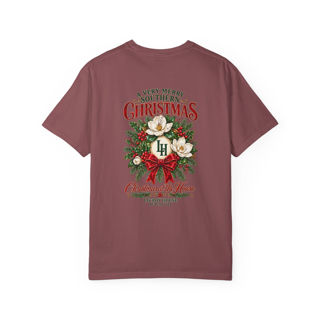 Christmas Magnolia T-Shirt — “A Very Merry Southern Christmas” Holiday Tee