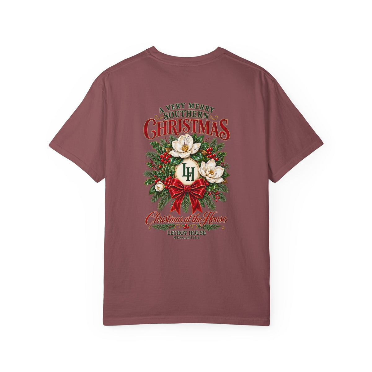 Christmas Magnolia T-Shirt — “A Very Merry Southern Christmas” Holiday Tee