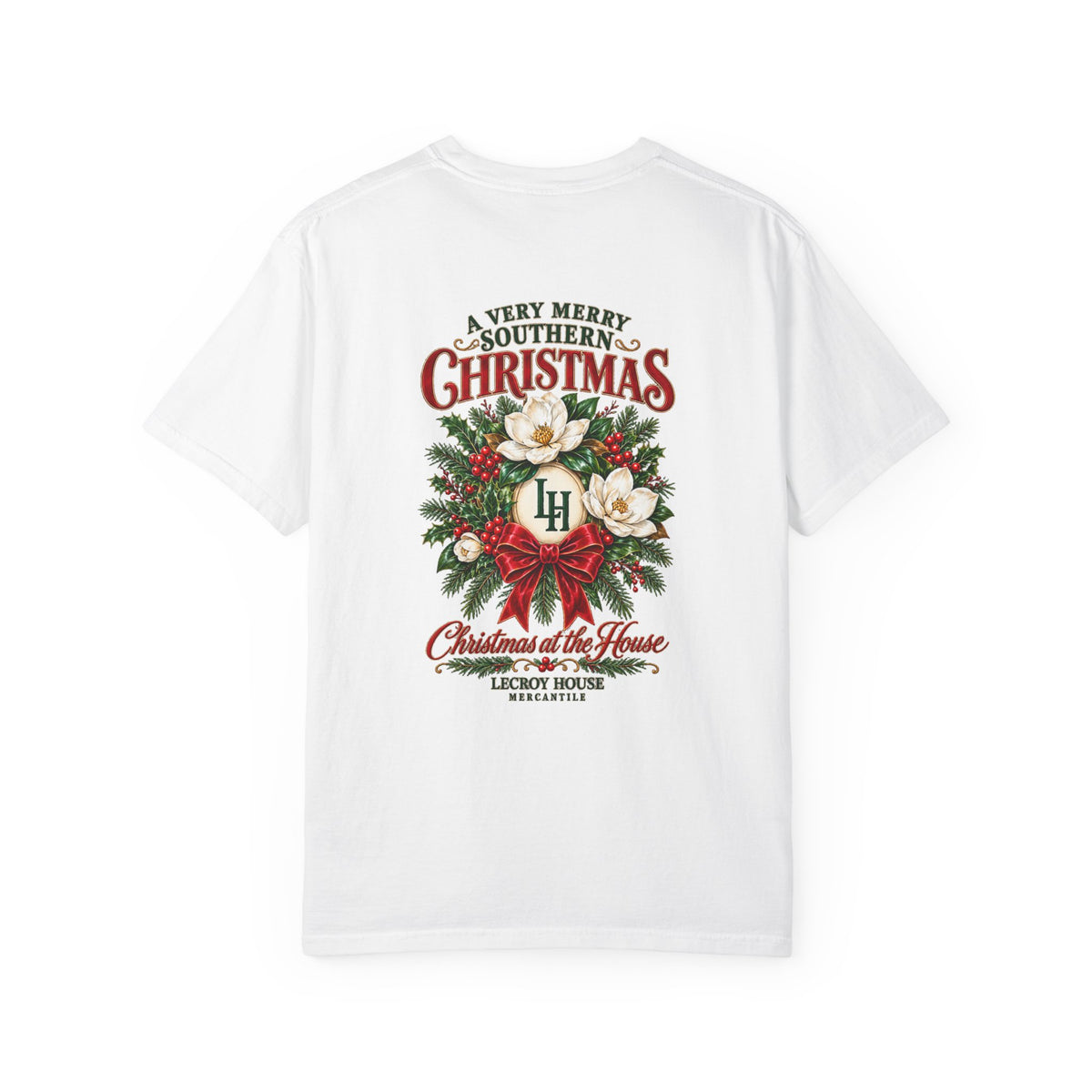 Christmas Magnolia T-Shirt — “A Very Merry Southern Christmas” Holiday Tee