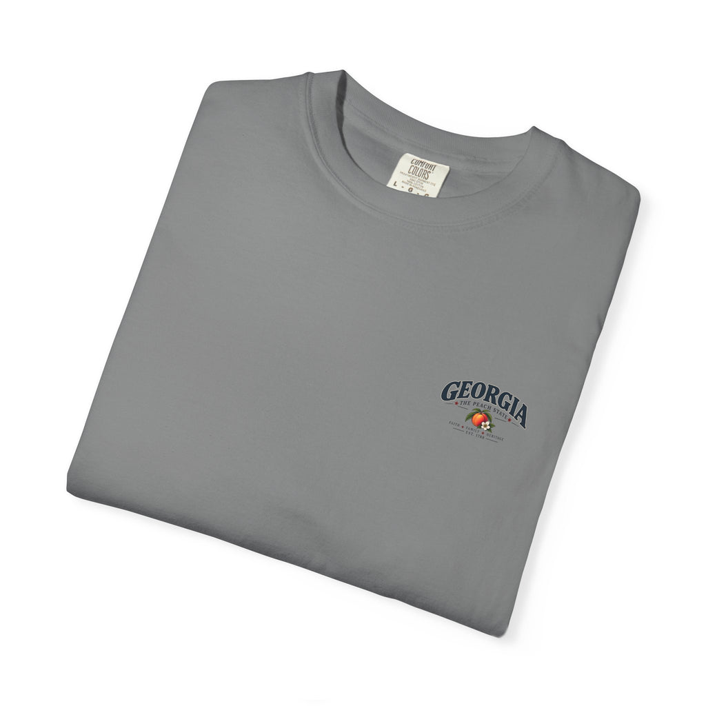 Georgia State T-Shirt — 'The Peach State' Scenic Back Print