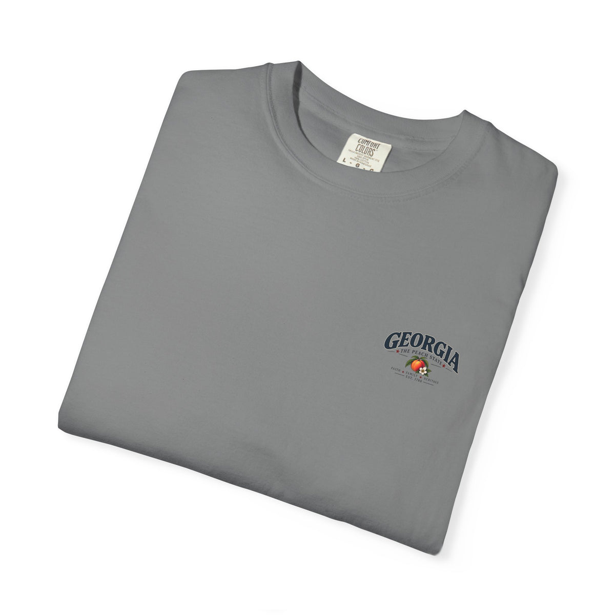 Georgia State T-Shirt — 'The Peach State' Scenic Back Print