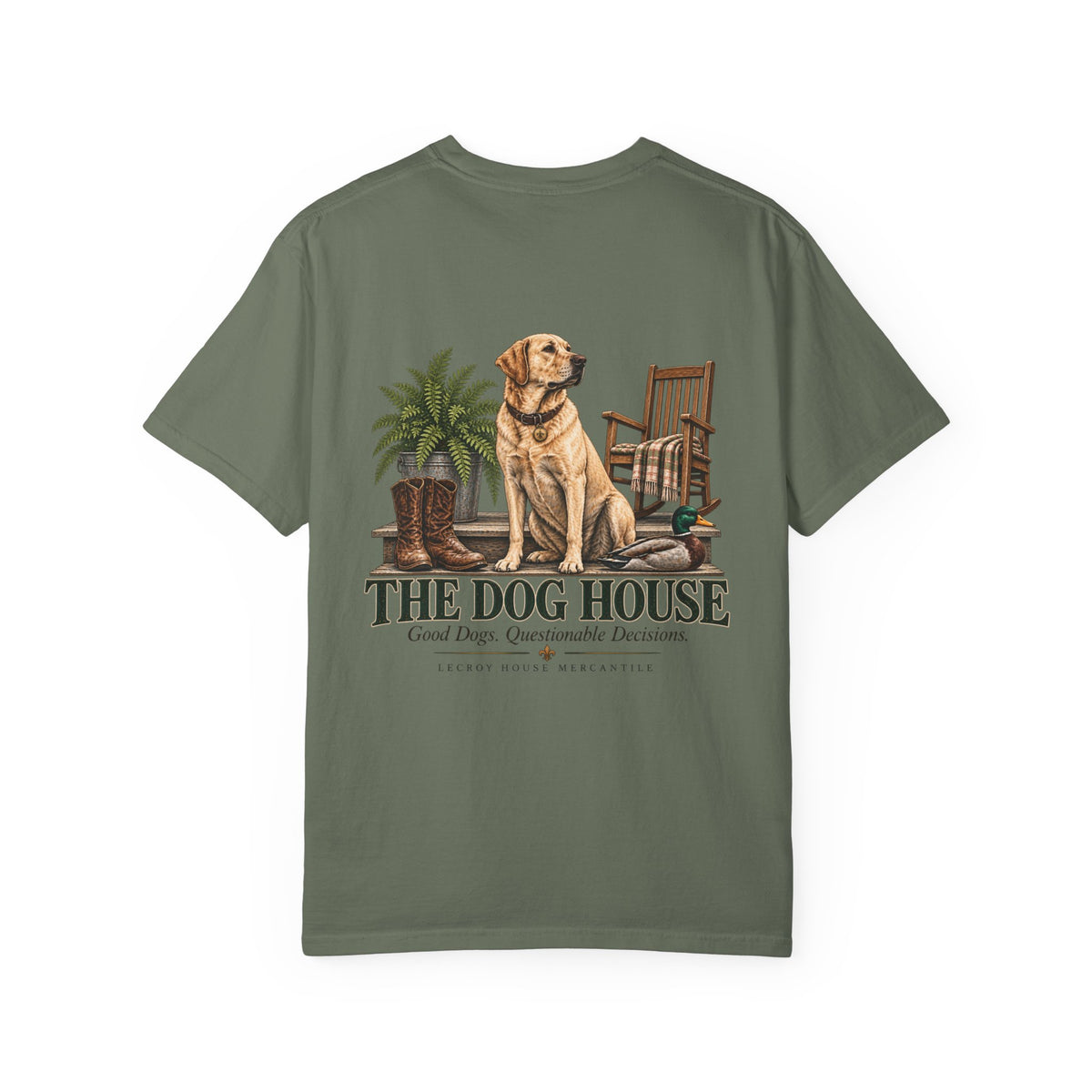 Dog House Graphic T-Shirt — 'The Dog House' Labrador Design