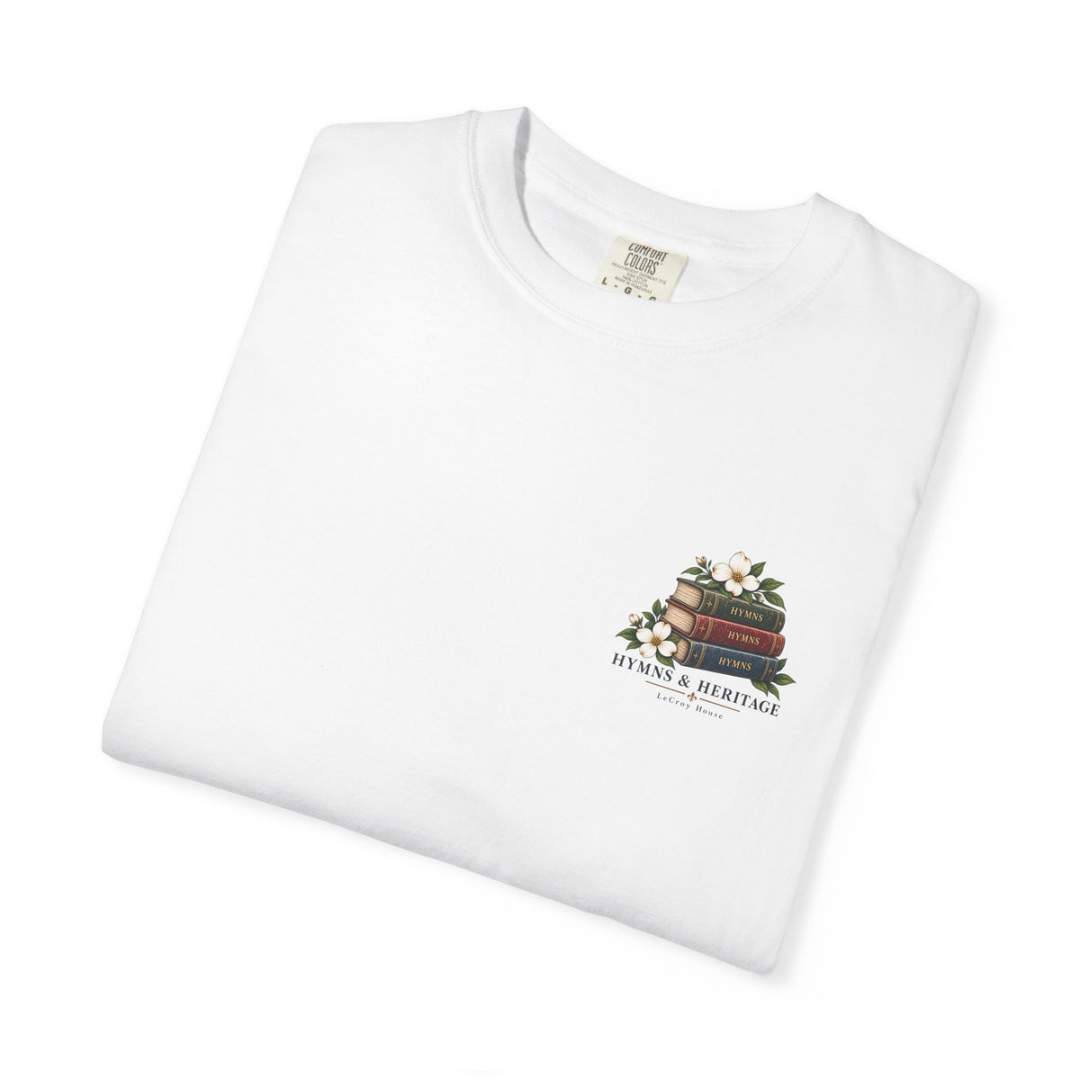 The Old Hymns T-Shirt — Vintage Hymnal Stack Christian Music Tee