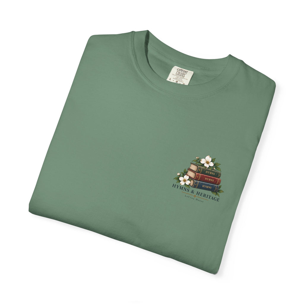 The Old Hymns T-Shirt — Vintage Hymnal Stack Christian Music Tee