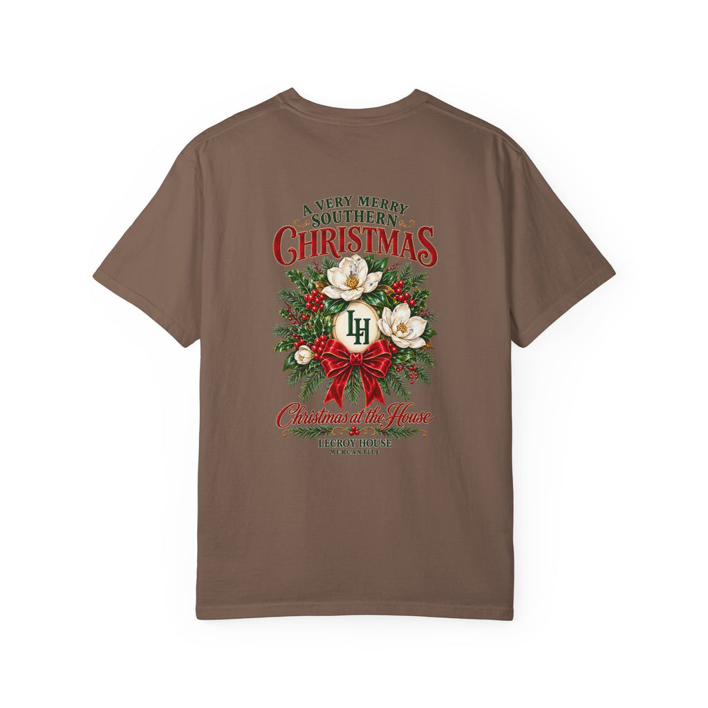 Christmas Magnolia T-Shirt — “A Very Merry Southern Christmas” Holiday Tee