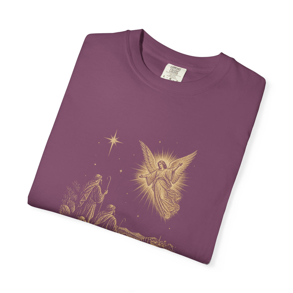 Shepherds Heard First T-Shirt — Nativity Scene Graphic Tee