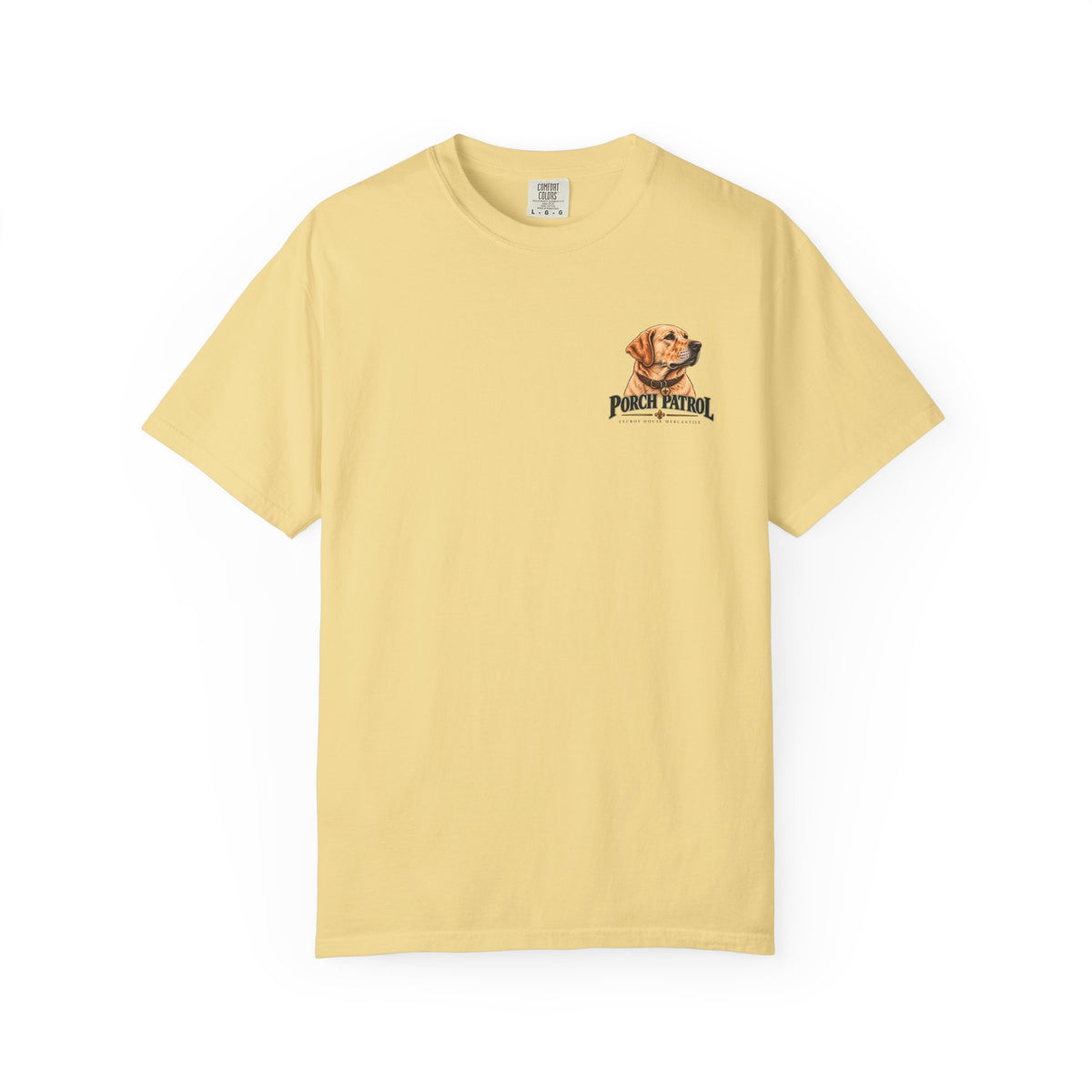 Porch Patrol Dog T-Shirt – Vintage Labrador Graphic Tee