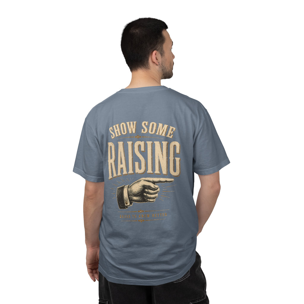 Show Some Raising T-Shirt — Vintage Pointing Hand Family Pride Tee