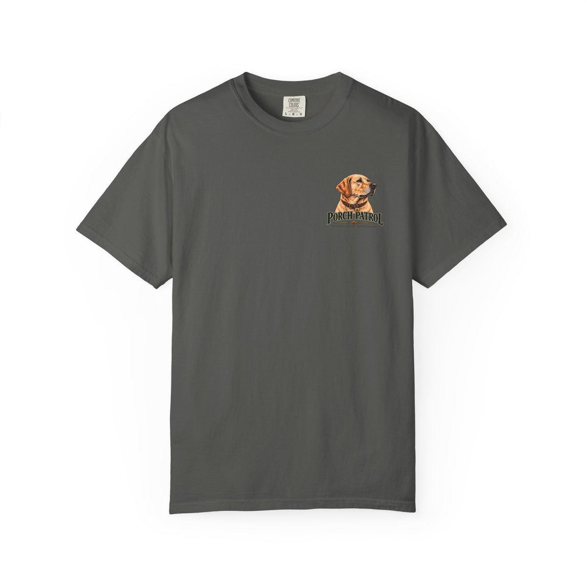 Porch Patrol Dog T-Shirt – Vintage Labrador Graphic Tee