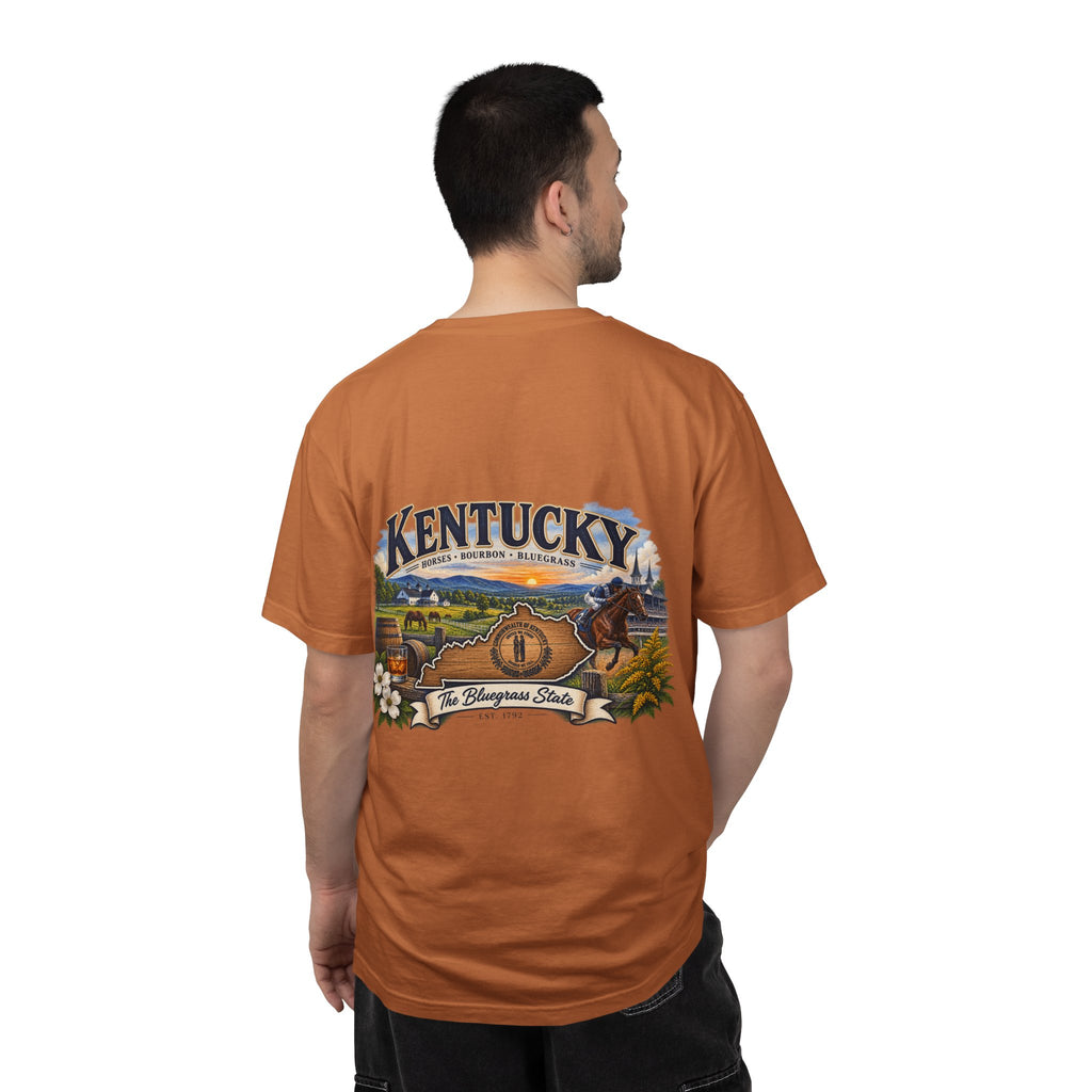 Kentucky Scenic Horseback T-Shirt — The Bluegrass State Graphic Tee
