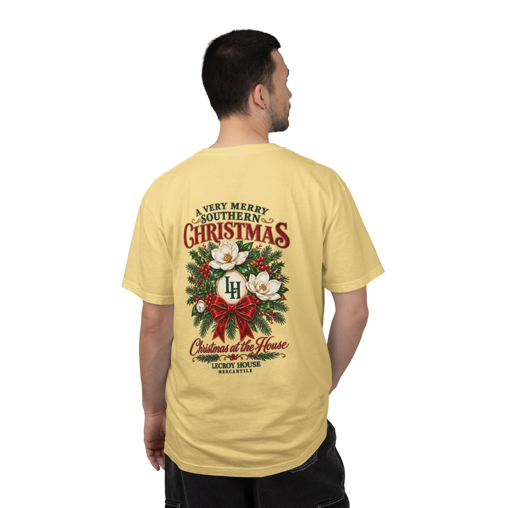 Christmas Magnolia T-Shirt — “A Very Merry Southern Christmas” Holiday Tee