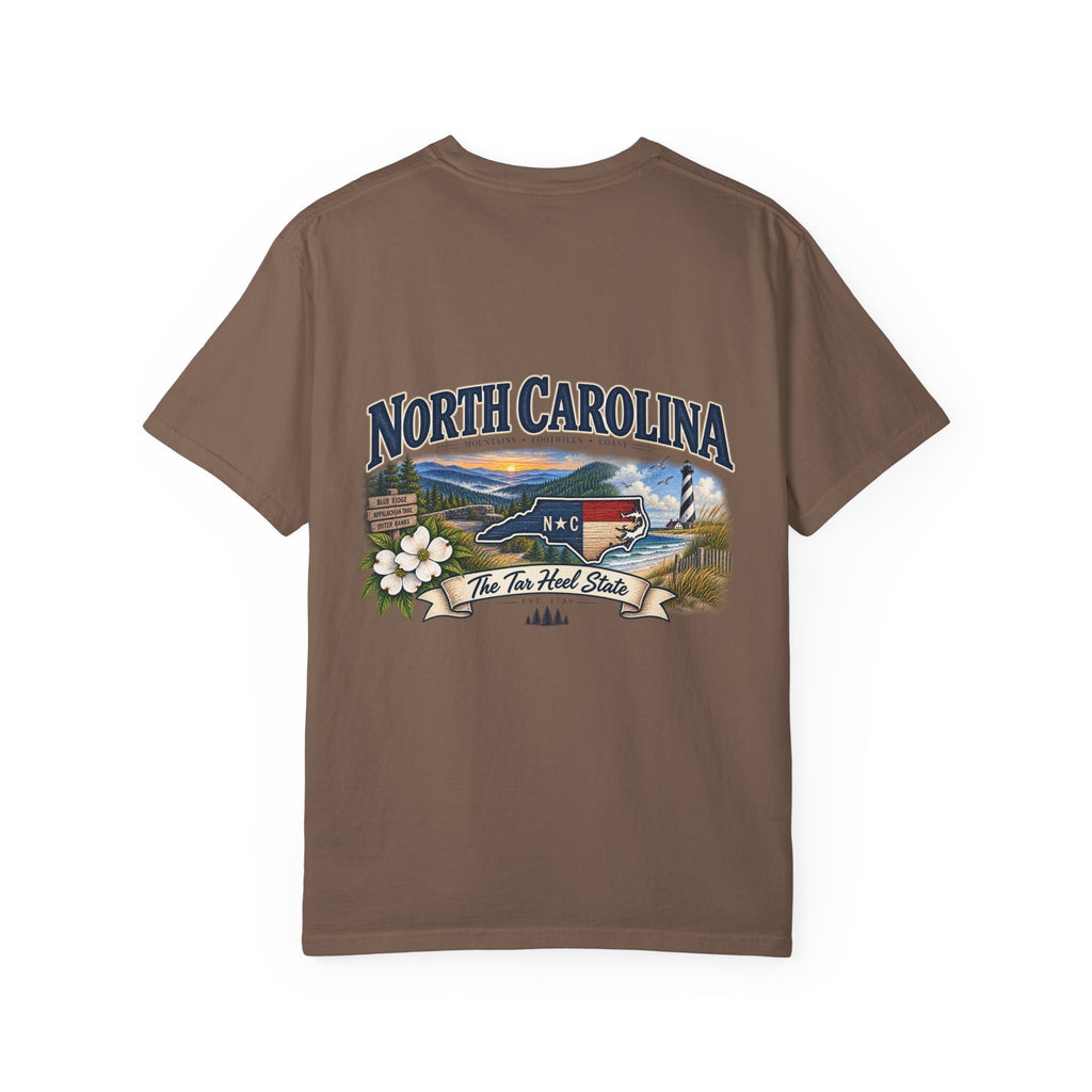 North Carolina State T-Shirt – 'The Tar Heel State' Scenic Tee