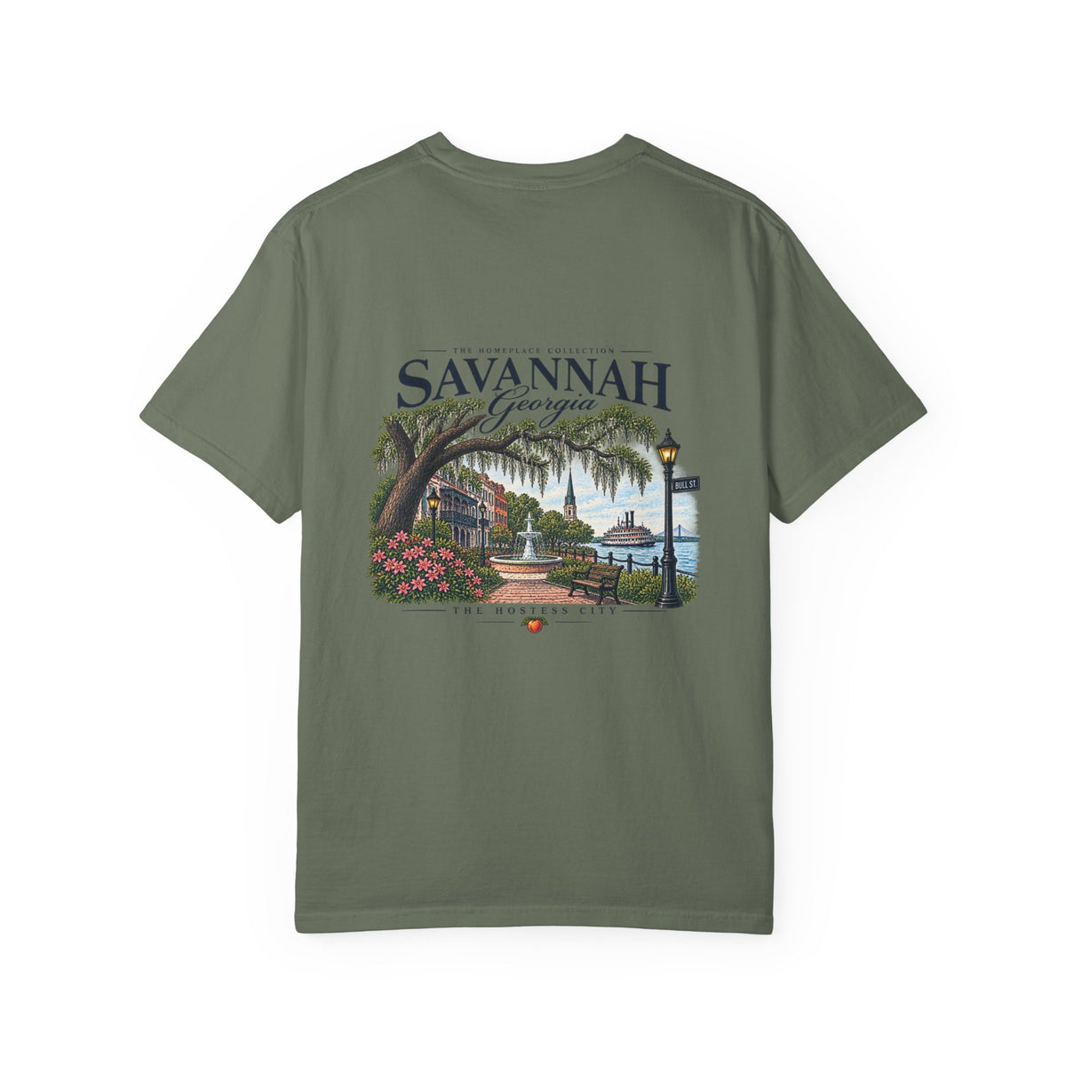 Savannah Georgia Scenic T-Shirt — Riverfront Ogeechee Park Design