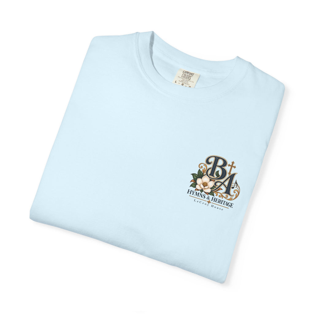 Blessed Assurance T-Shirt — "Jesus Is Mine" Floral Christian Tee