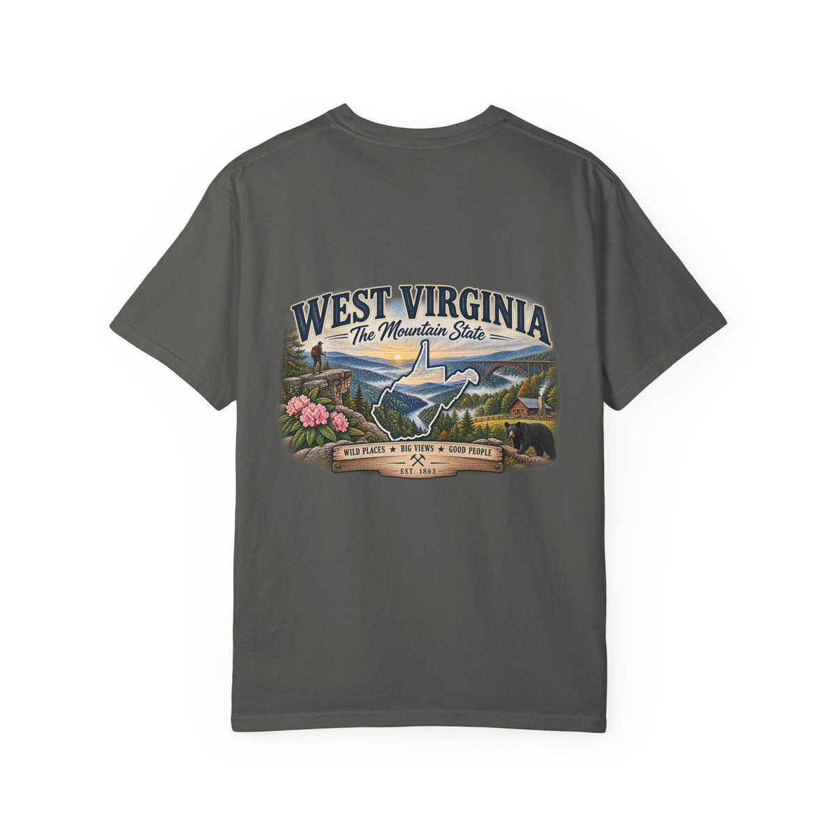 West Virginia Mountain State T-Shirt — Scenic State Pride Tee