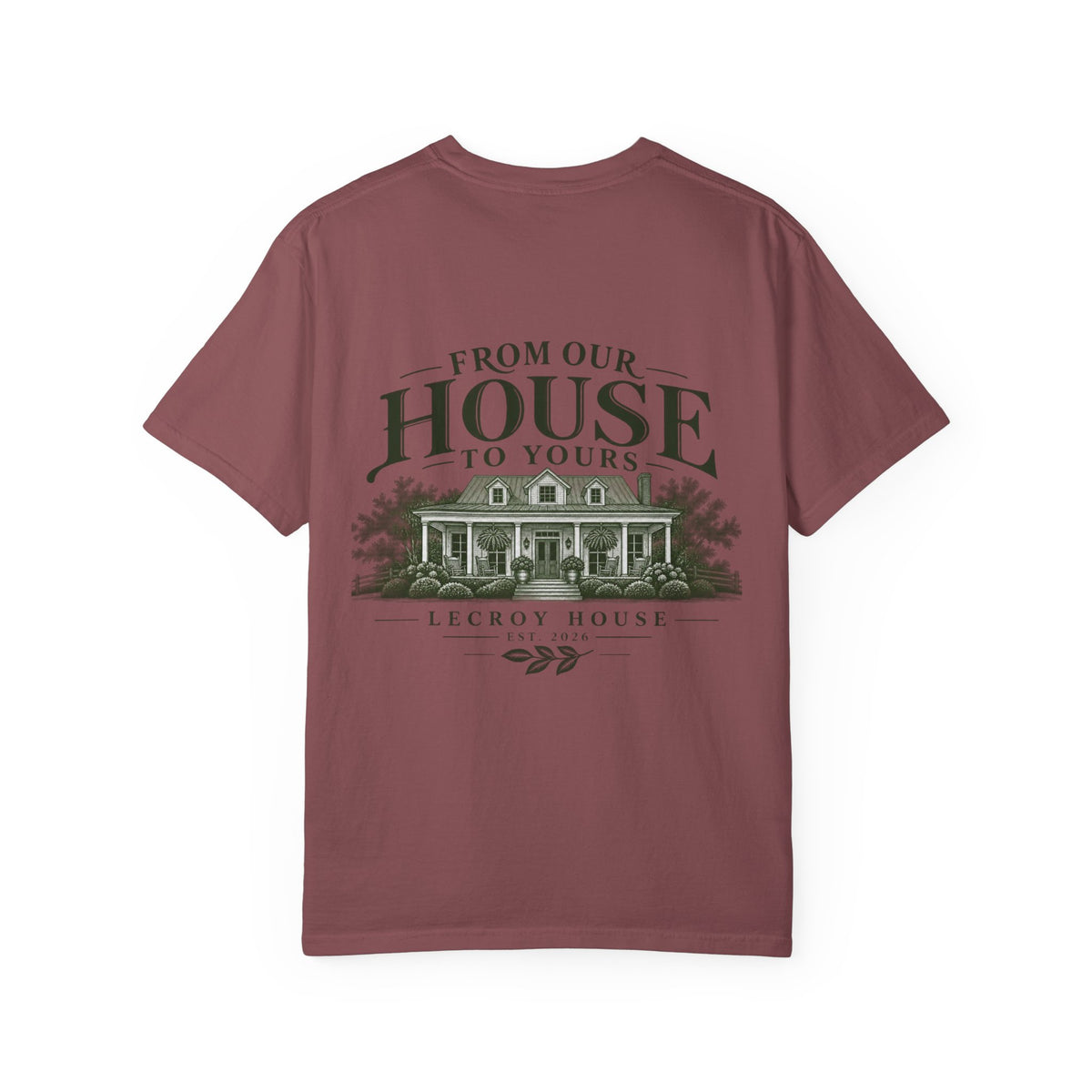 House Portrait T‑Shirt — "From Our House to Yours" Graphic Tee