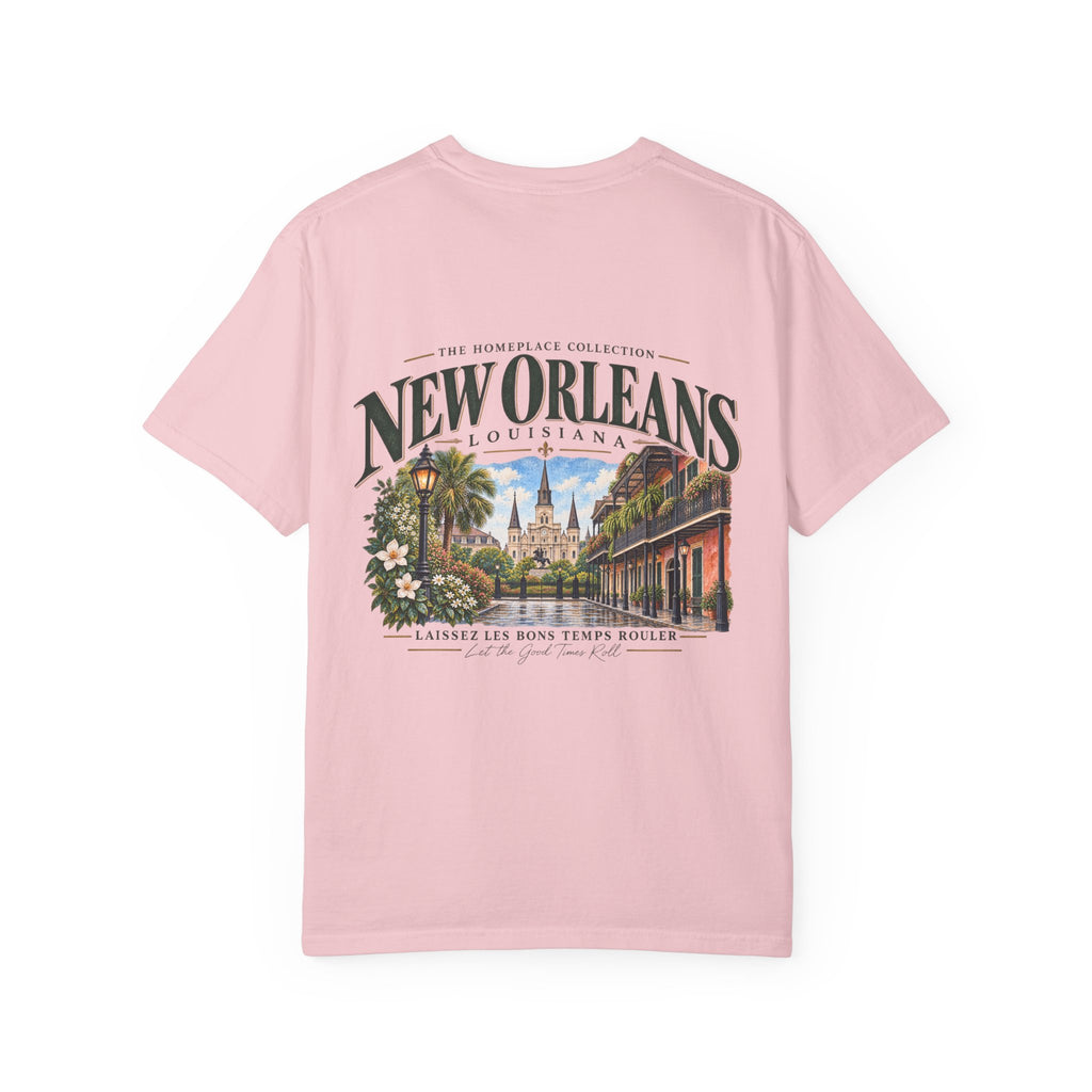 New Orleans T-Shirt - Vintage Cityscape Tee with “New Orleans Louisiana” Design