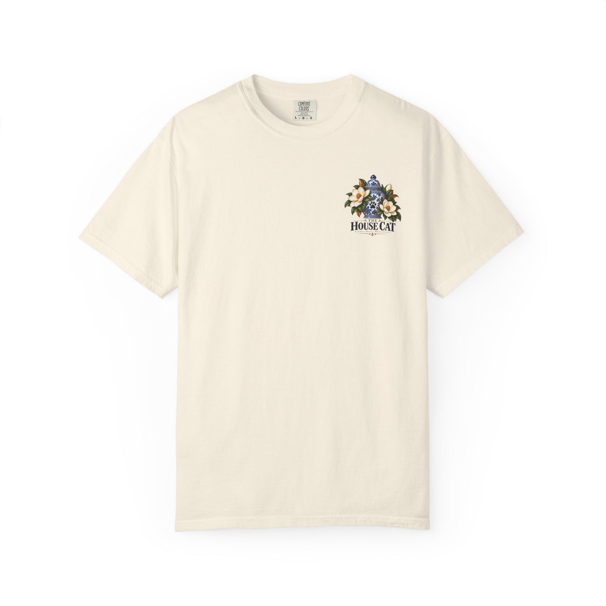 T-Shirt — Cozy Cat Lounge Graphic ("House Cat")