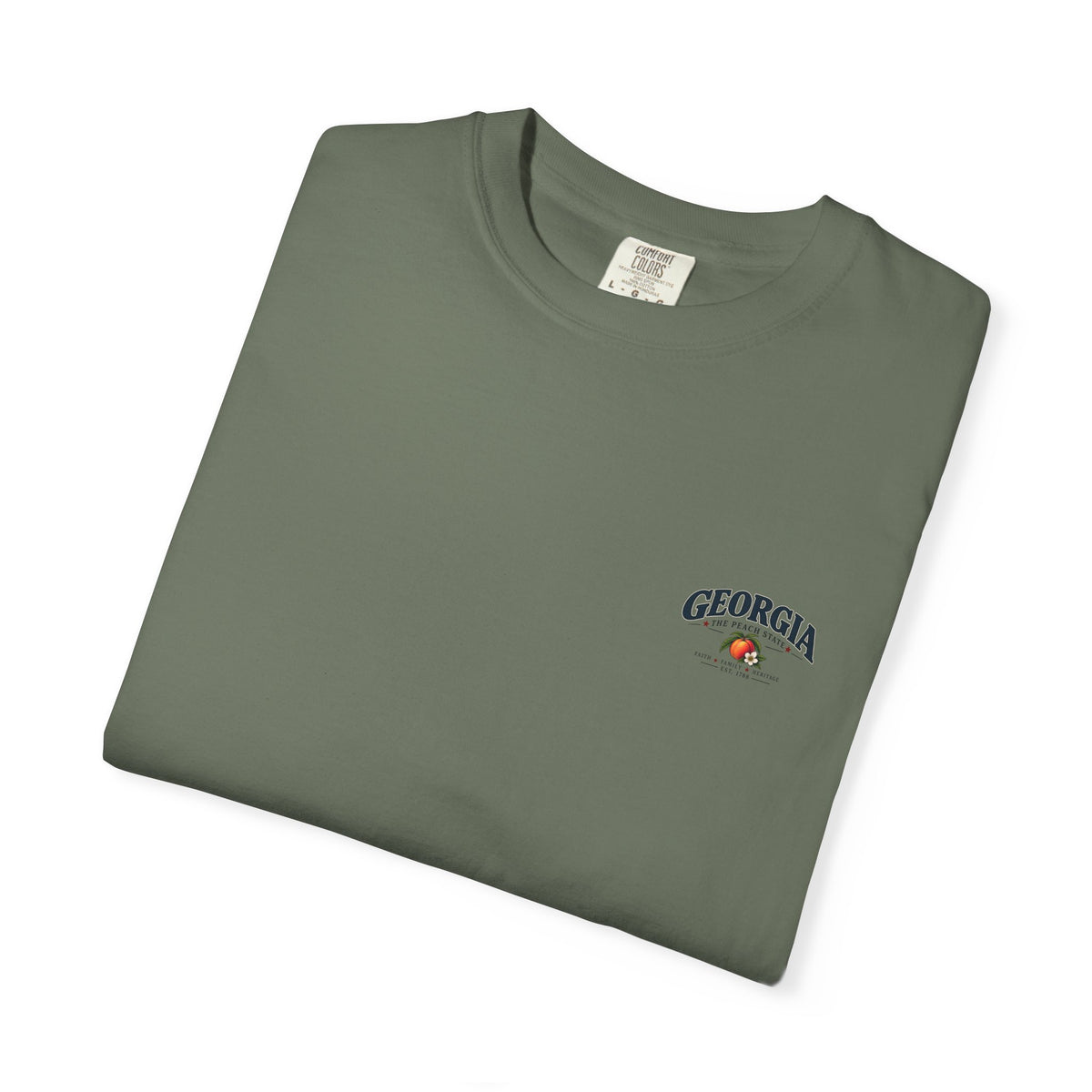 Georgia State T-Shirt — 'The Peach State' Scenic Back Print