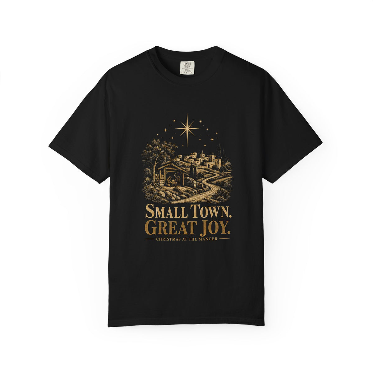 Small Town, Great Joy T‑Shirt — Vintage Christmas Holiday Tee