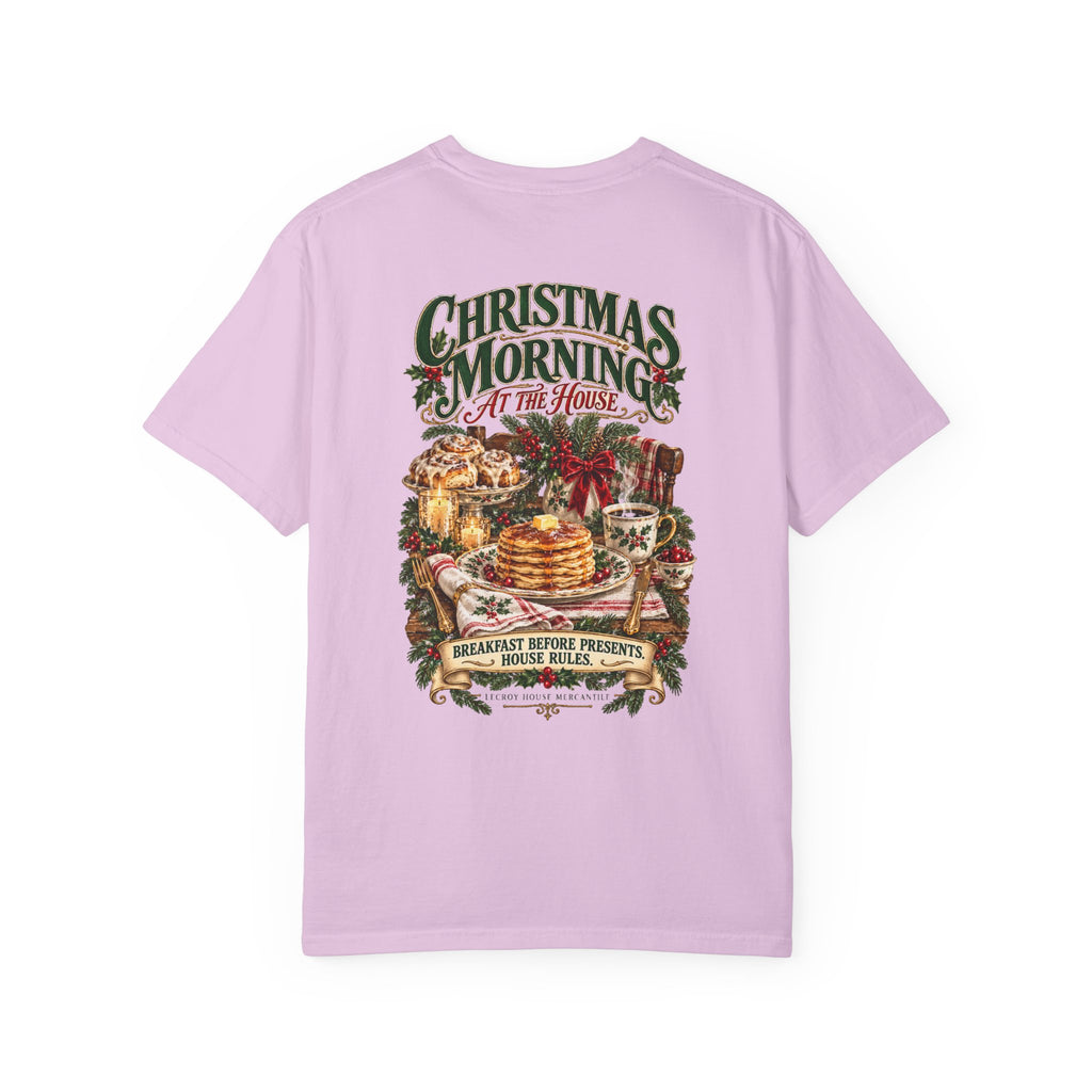 Christmas Morning Tee — Holiday Breakfast & Presents Graphic T-Shirt