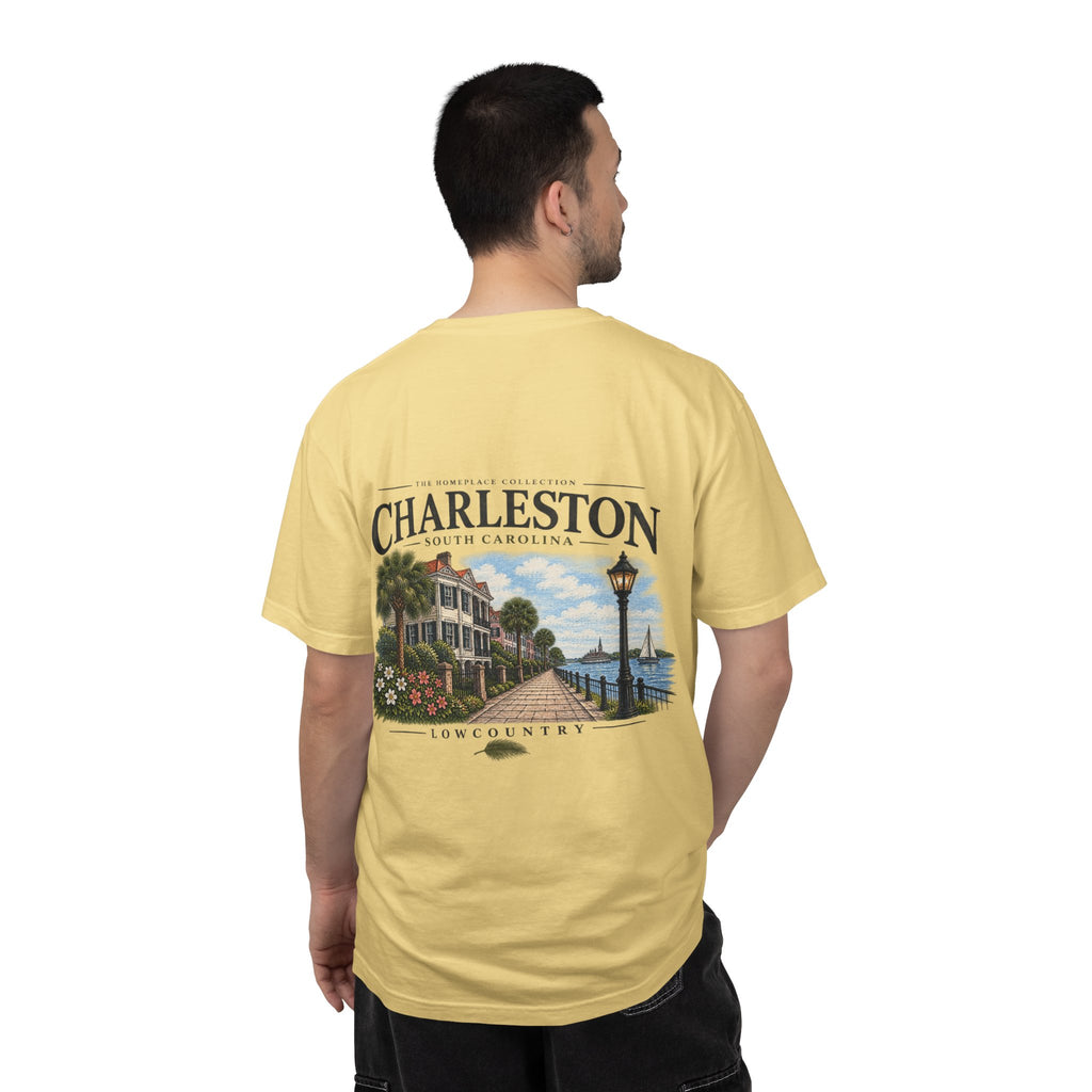 Charleston Lowcountry Graphic T-Shirt — Historic Waterfront Souvenir