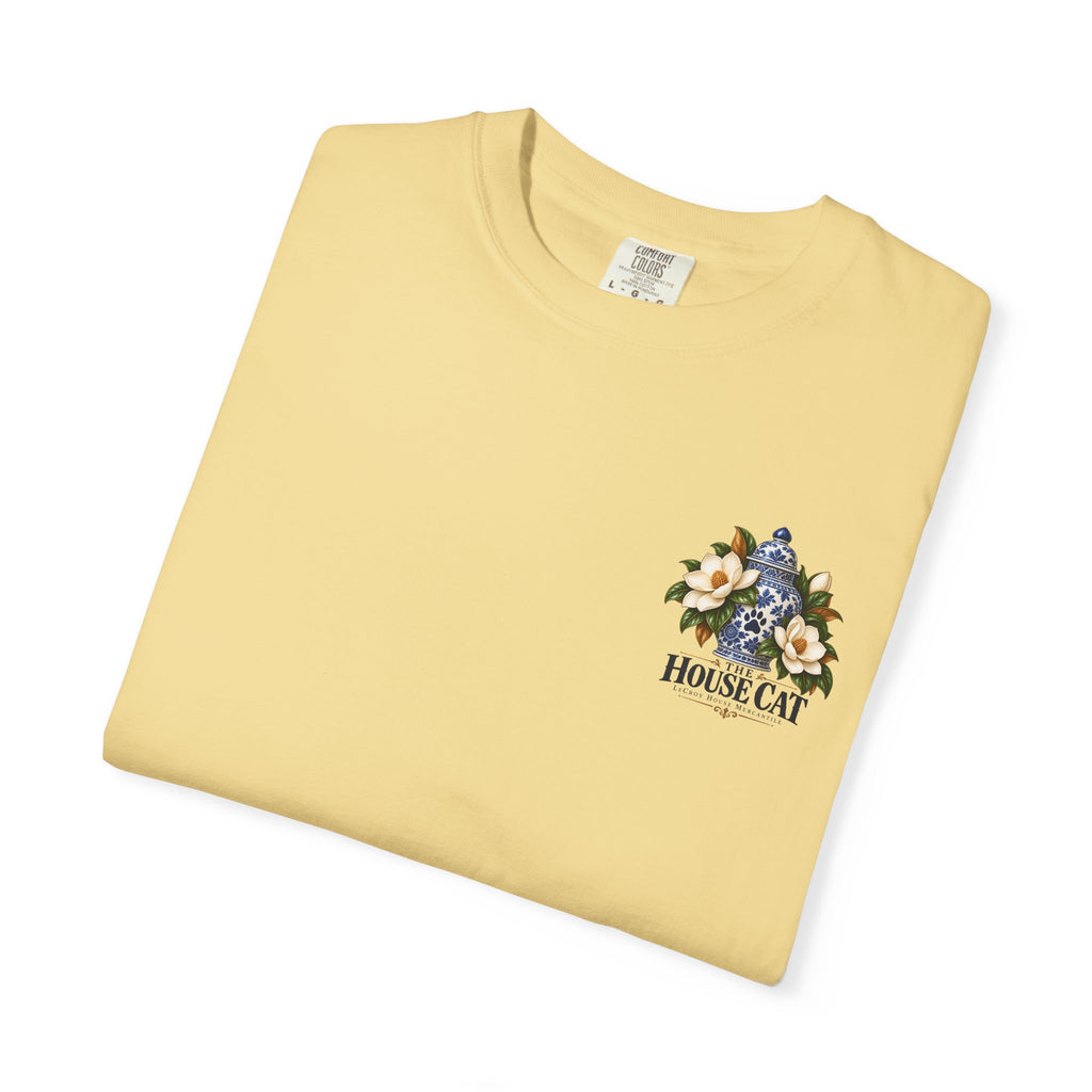 T-Shirt — Cozy Cat Lounge Graphic ("House Cat")