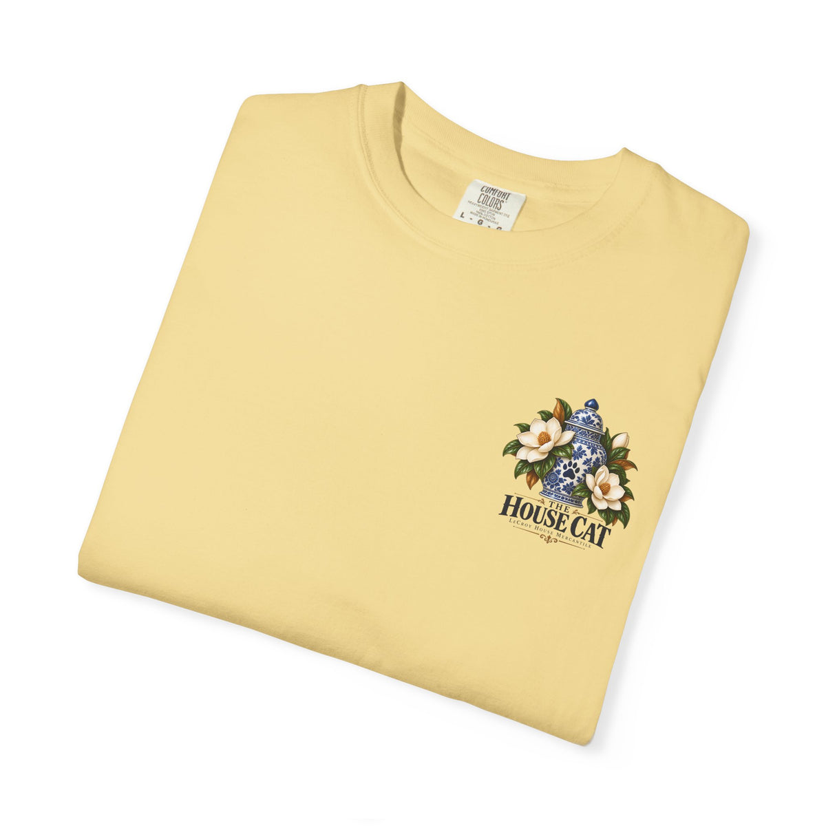 T-Shirt — Cozy Cat Lounge Graphic ("House Cat")