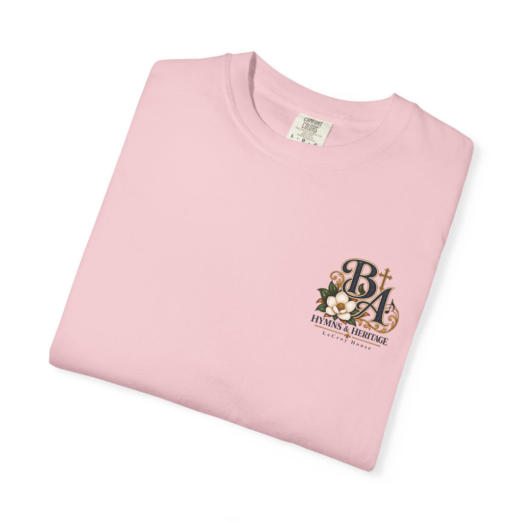 Blessed Assurance T-Shirt — "Jesus Is Mine" Floral Christian Tee