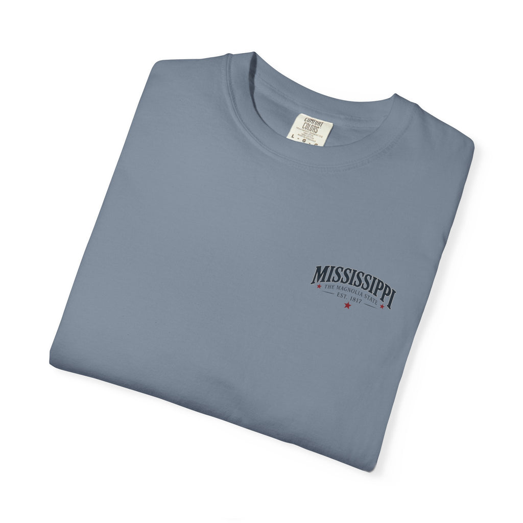 Mississippi Magnolia State T-Shirt — State Capitol & River Graphic
