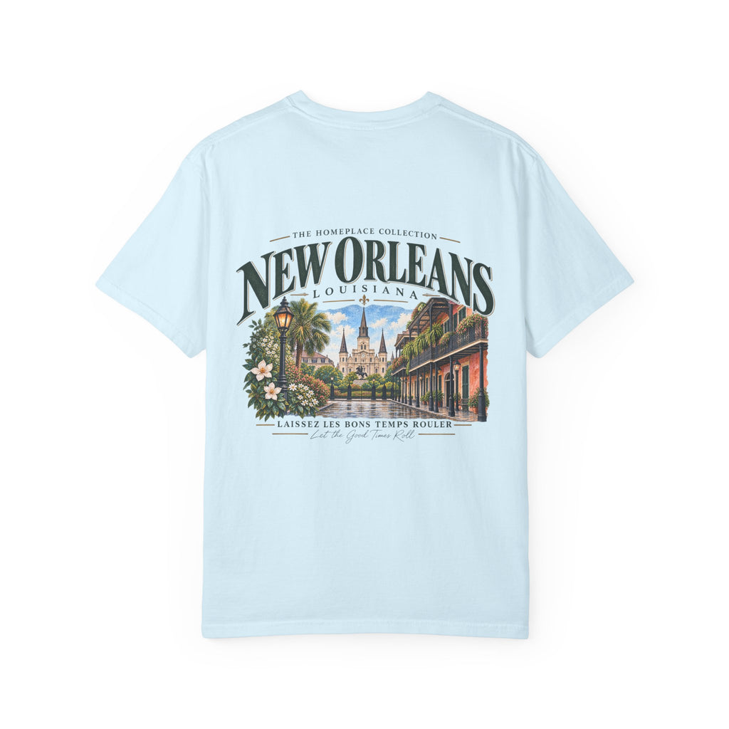 New Orleans T-Shirt - Vintage Cityscape Tee with “New Orleans Louisiana” Design