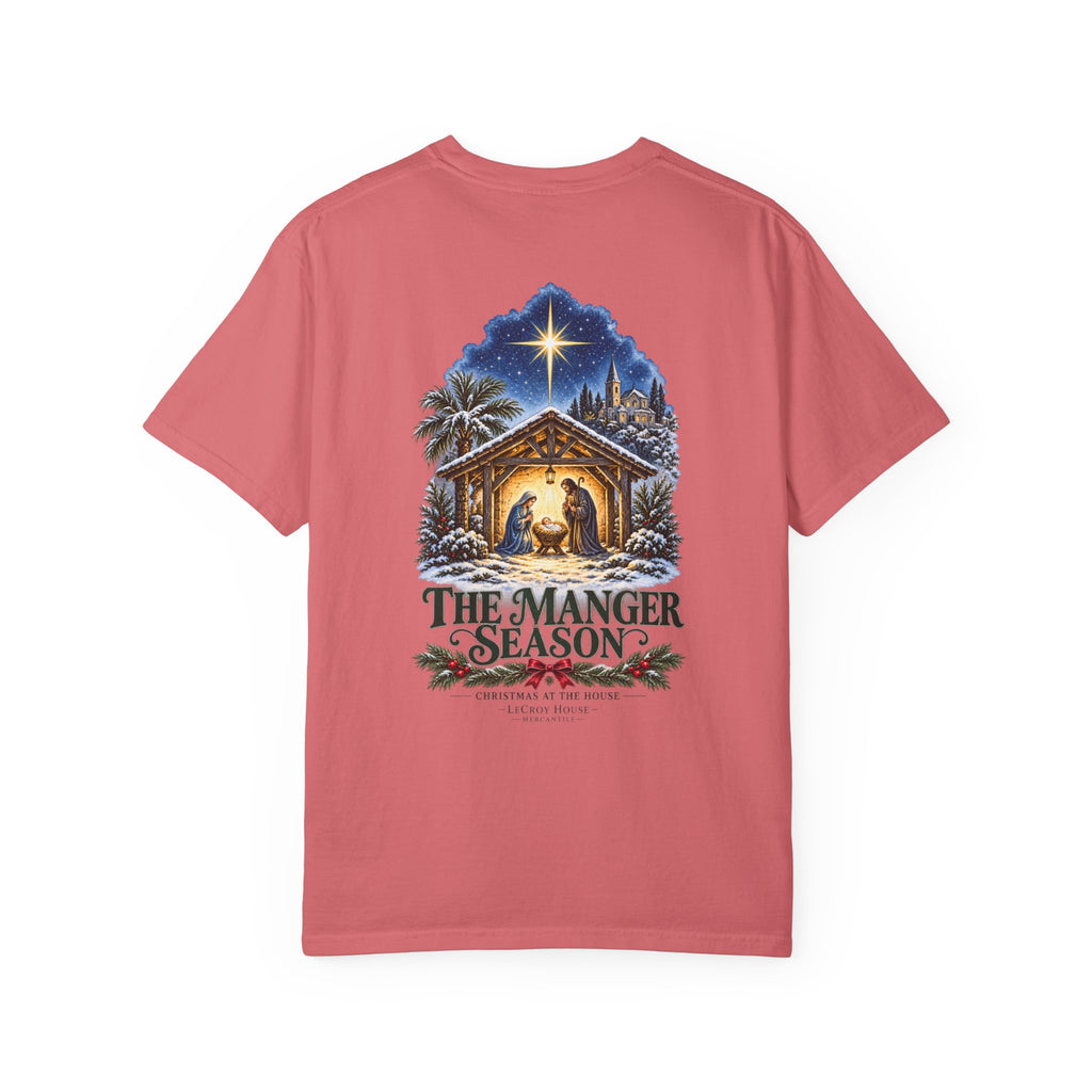 Christmas Nativity T-Shirt — "The Manger Season" Holiday Tee