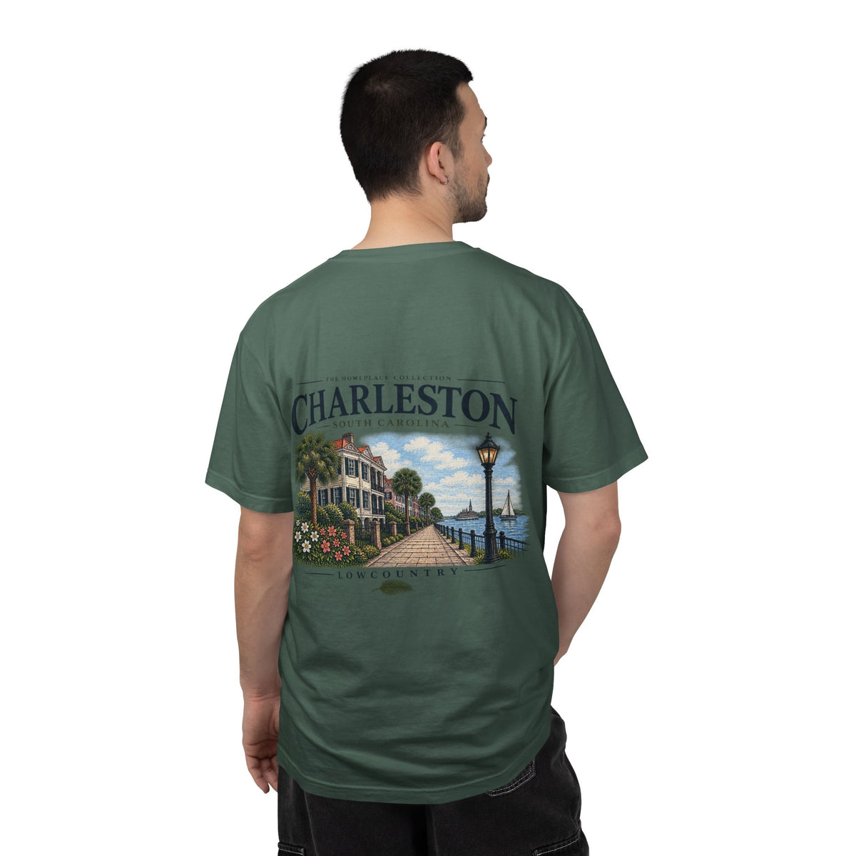 Charleston Lowcountry Graphic T-Shirt — Historic Waterfront Souvenir