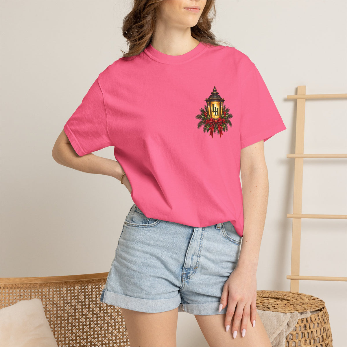 Christmas Porch Lantern T-Shirt — "Santa, We Left the Porch Light On" Holiday Tee