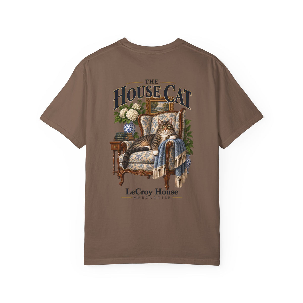 House Cat T-Shirt — "The House Cat" Vintage Cat Illustration (LeCroy House)