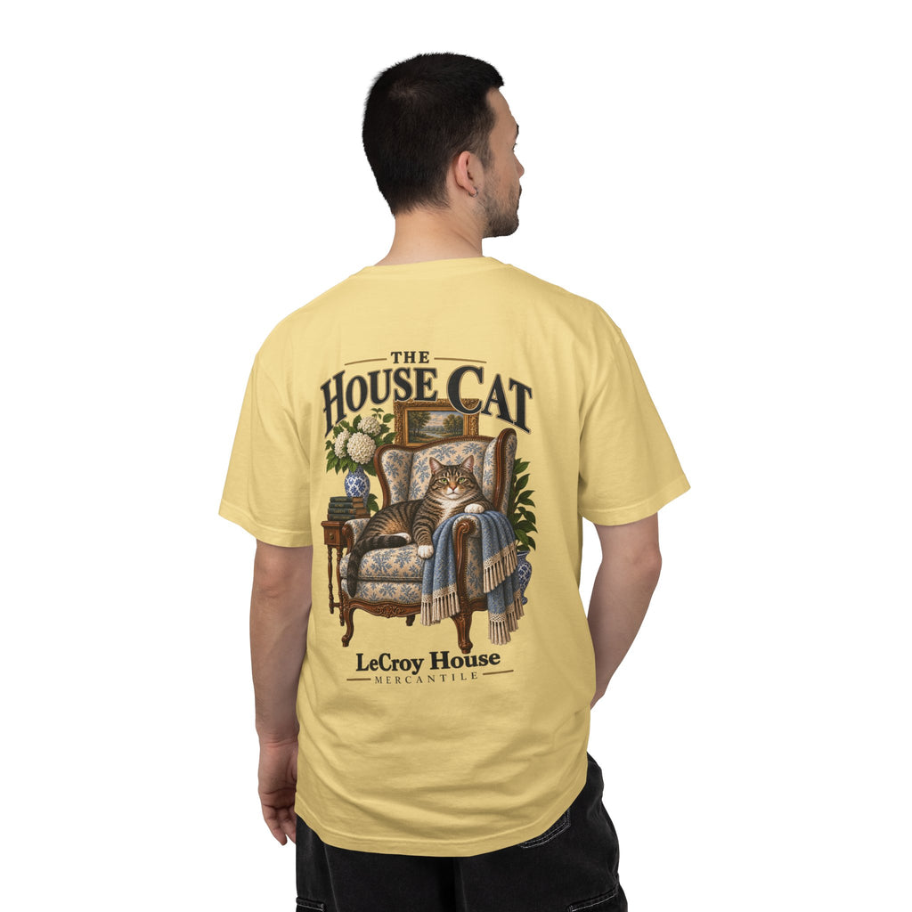 House Cat T-Shirt — "The House Cat" Vintage Cat Illustration (LeCroy House)