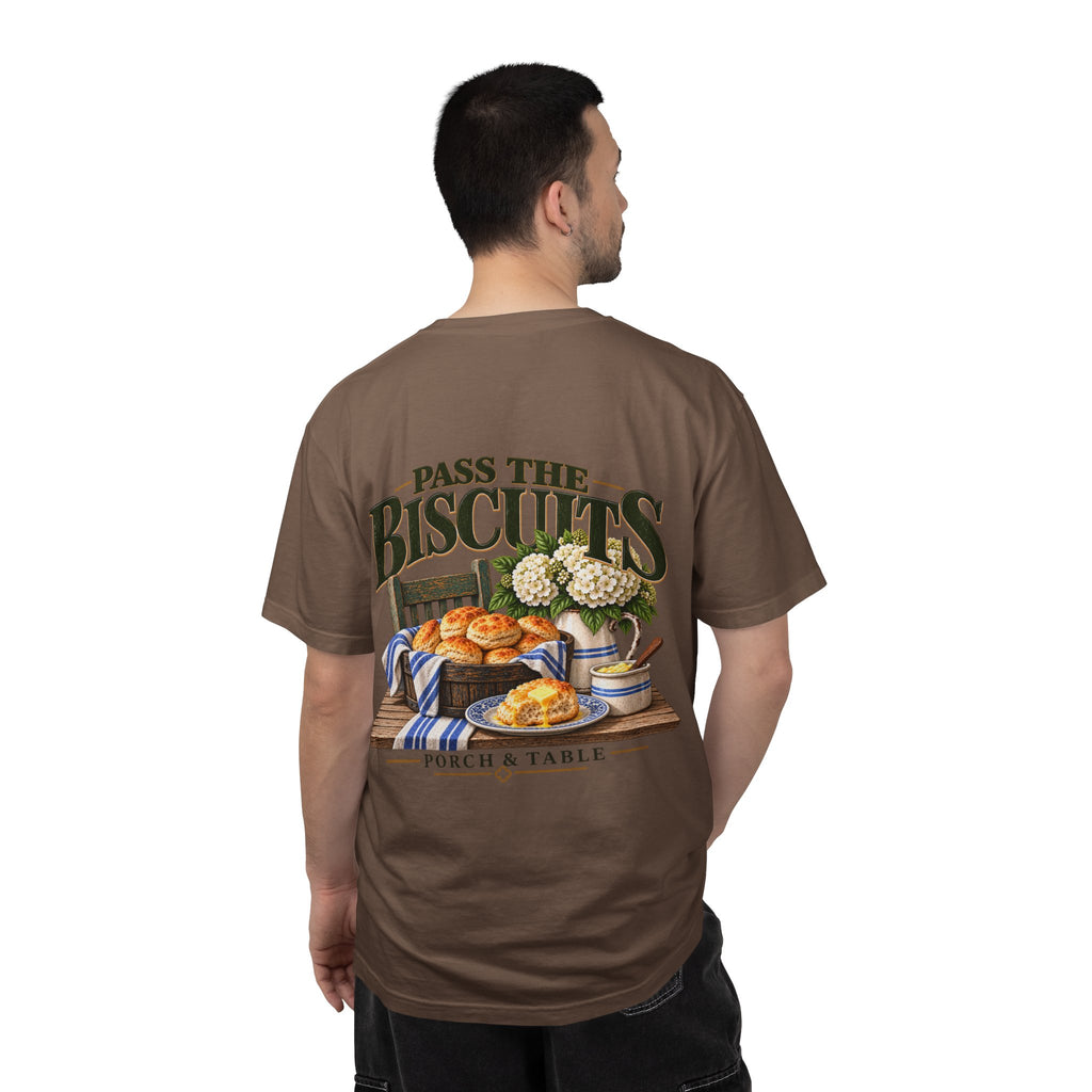 Pass the Biscuits T-Shirt — Porch & Table Southern Comfort Graphic Tee
