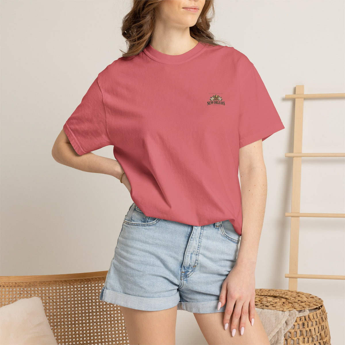 New Orleans T-Shirt - Vintage Cityscape Tee with “New Orleans Louisiana” Design