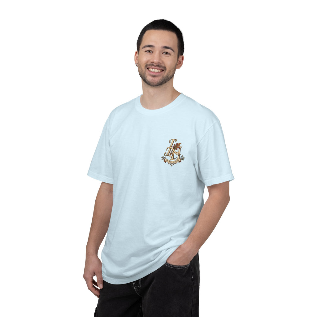 Harvest at the House Graphic T-Shirt — Fall Pumpkin Farmhouse Tee