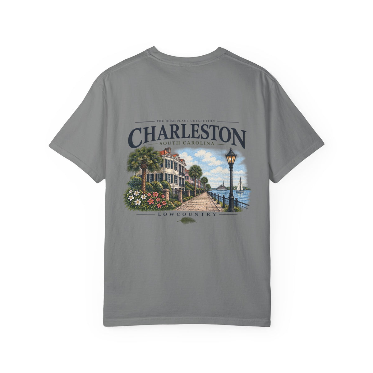 Charleston Lowcountry Graphic T-Shirt — Historic Waterfront Souvenir