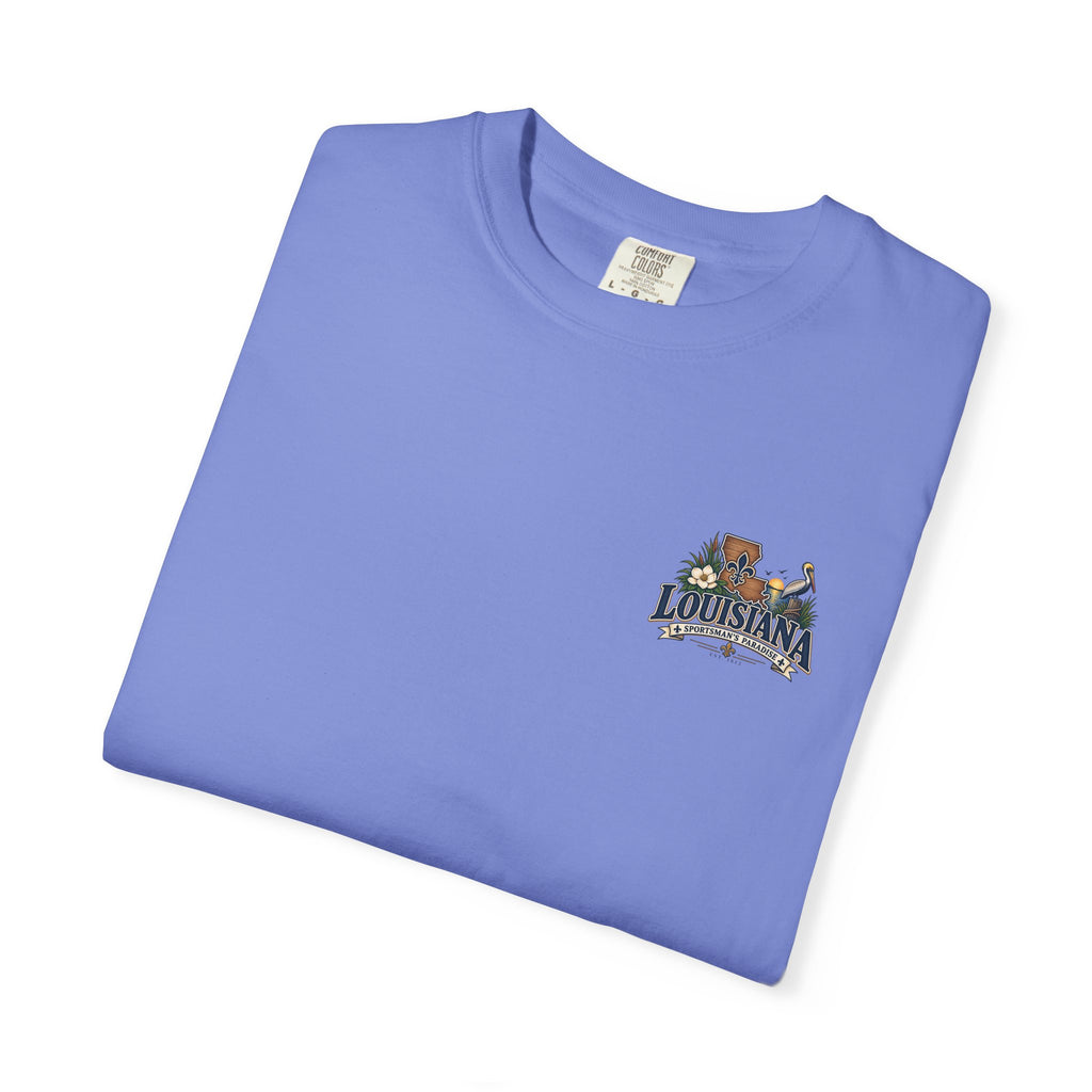 Louisiana Scenic T‑Shirt — State Souvenir Tee (Bayou, Jazz & Cajun Design)