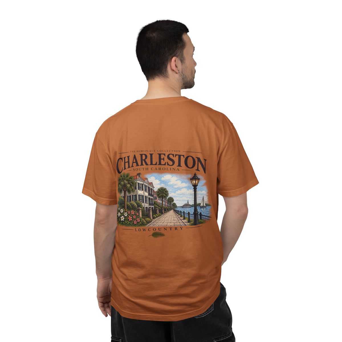 Charleston Lowcountry Graphic T-Shirt — Historic Waterfront Souvenir